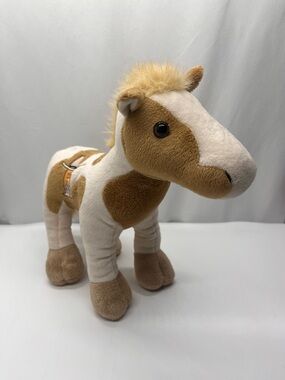 Plush Pony Stuffed Anima Alley - Cream and Tan